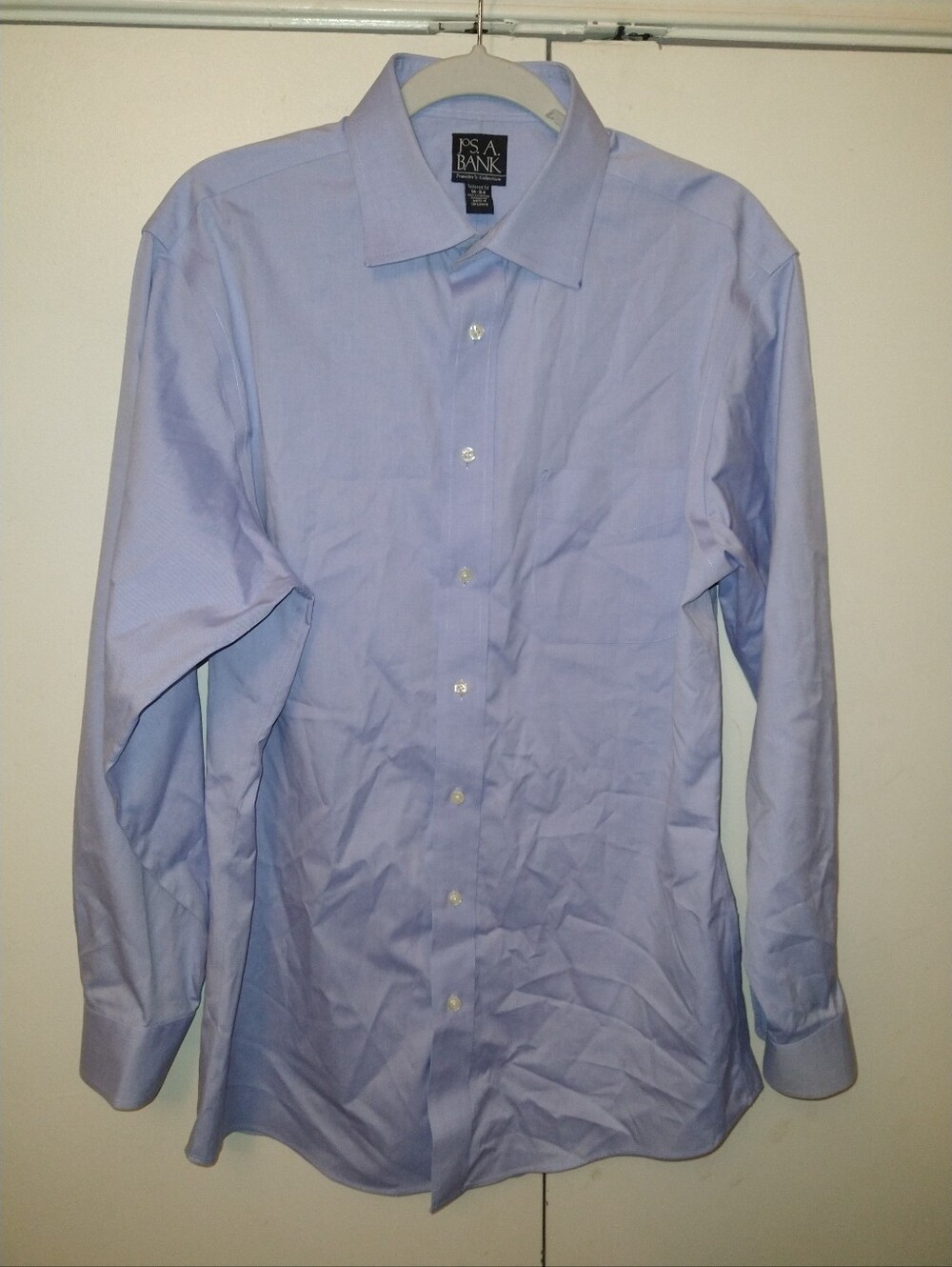 Jos A Bank Traveler's Collection Tailored Fit Long Sleeve Shirt Men's sz 16-34